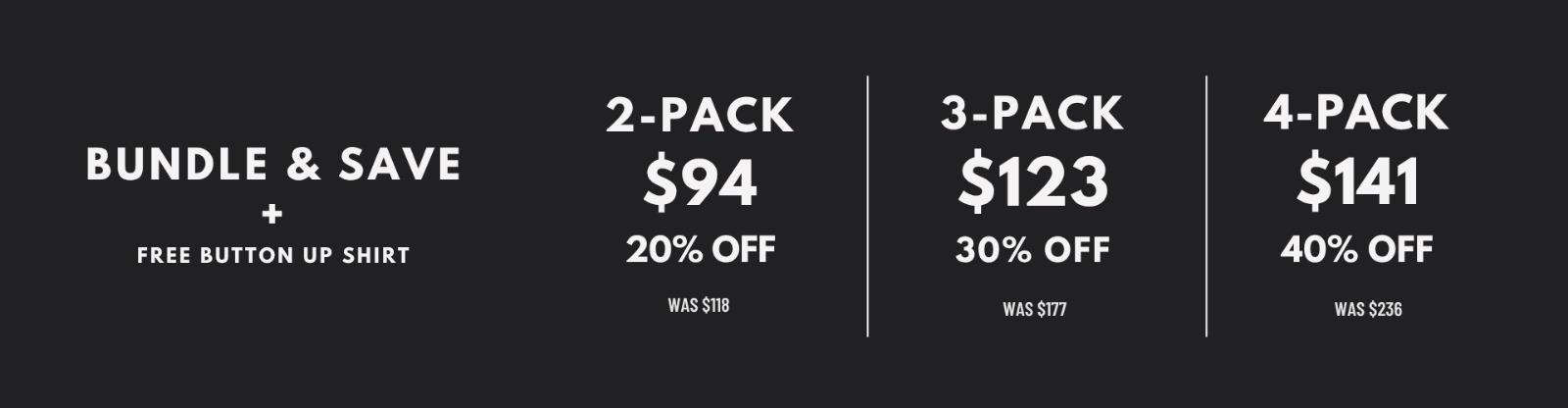 Bundle Collection - 4 Pack (All Shorts)