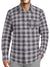 Default Flannel Long Sleeve Shirts Big And Tall Heavy Jacket For Men - Grey/Black