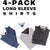 Value Pack Mens Long Sleeve Button Down Pack Of 4 Oxford Shirts (B-5)