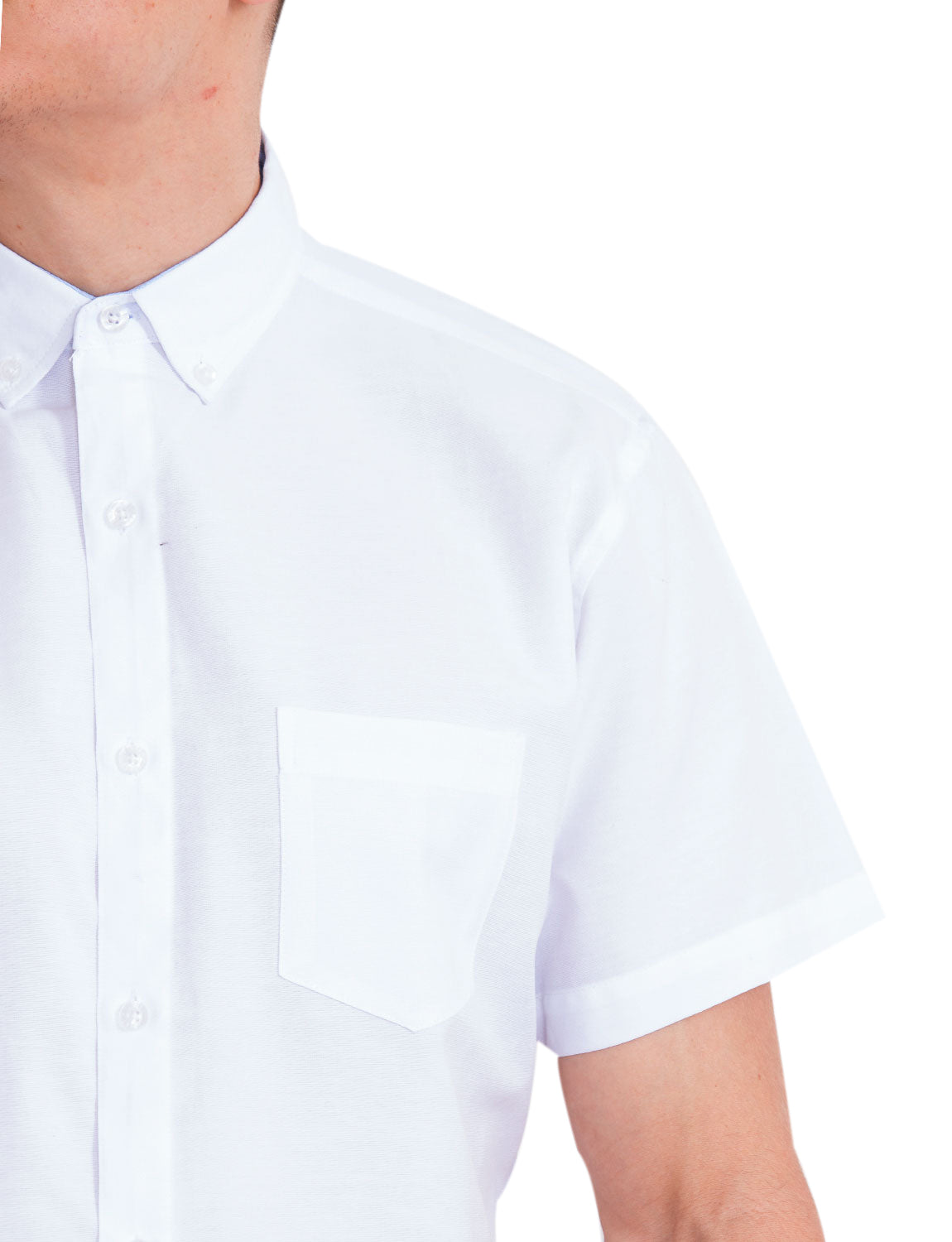 Solid Oxford - White