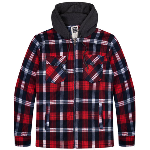 Value Pack Mens Long Sleeve Pack Of 3 Flannel Jackets (B-3)